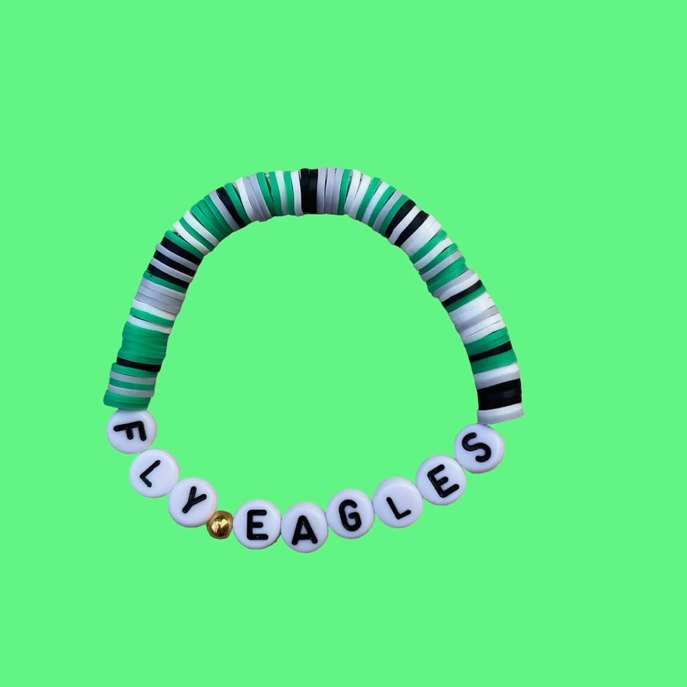 Fly Eagles Clay Bead Bracelet